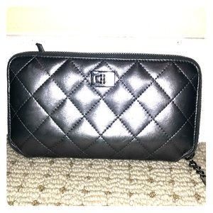 Chanel full size zip wallet